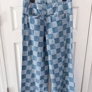 Blue Checkered Pants